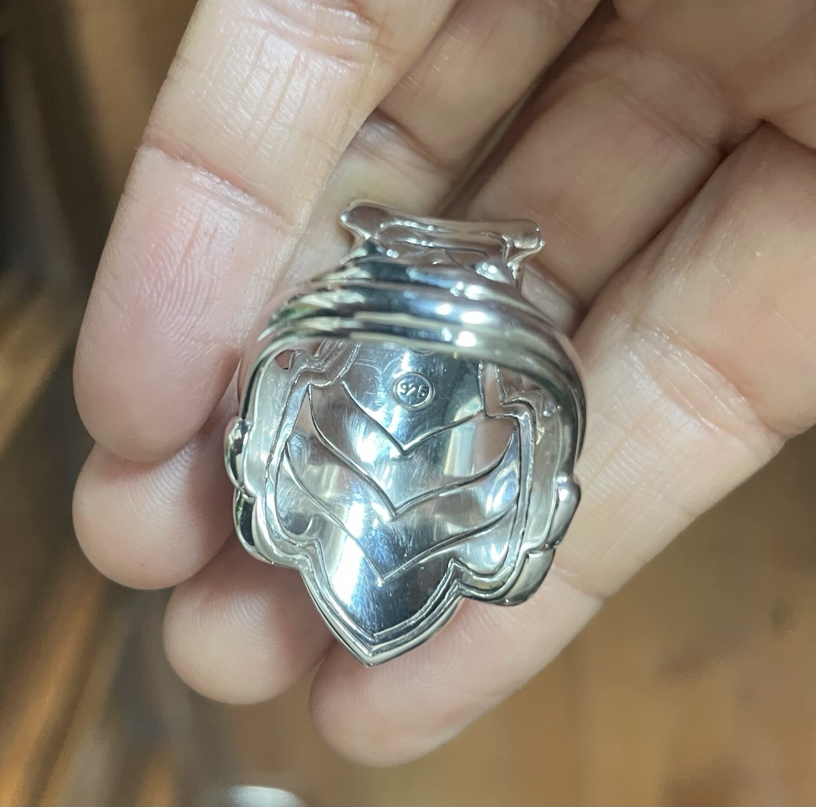 JOHN HARDY Legends Naga Dragon men’s ring sapphire 925 Silver $995 sz 11 New 27g
