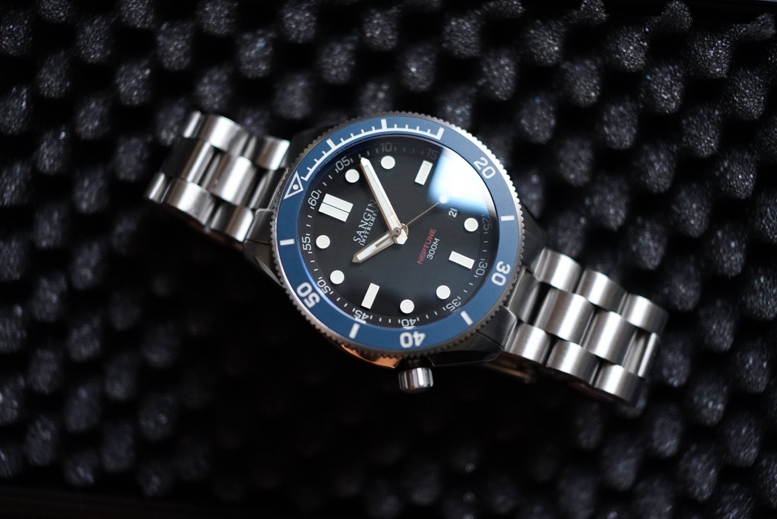 Sangin Instruments Neptune V3 LEO Special Limited Edition Blue Automatic Watch
