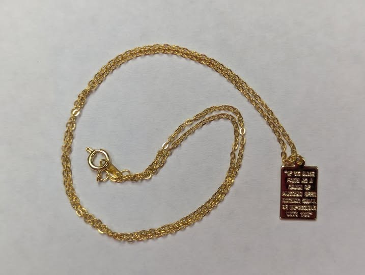 Mustard Seed 14 KT Necklace “IF YE HAVE FAITH AS A GRAIN OF MUSTARD SEED….”