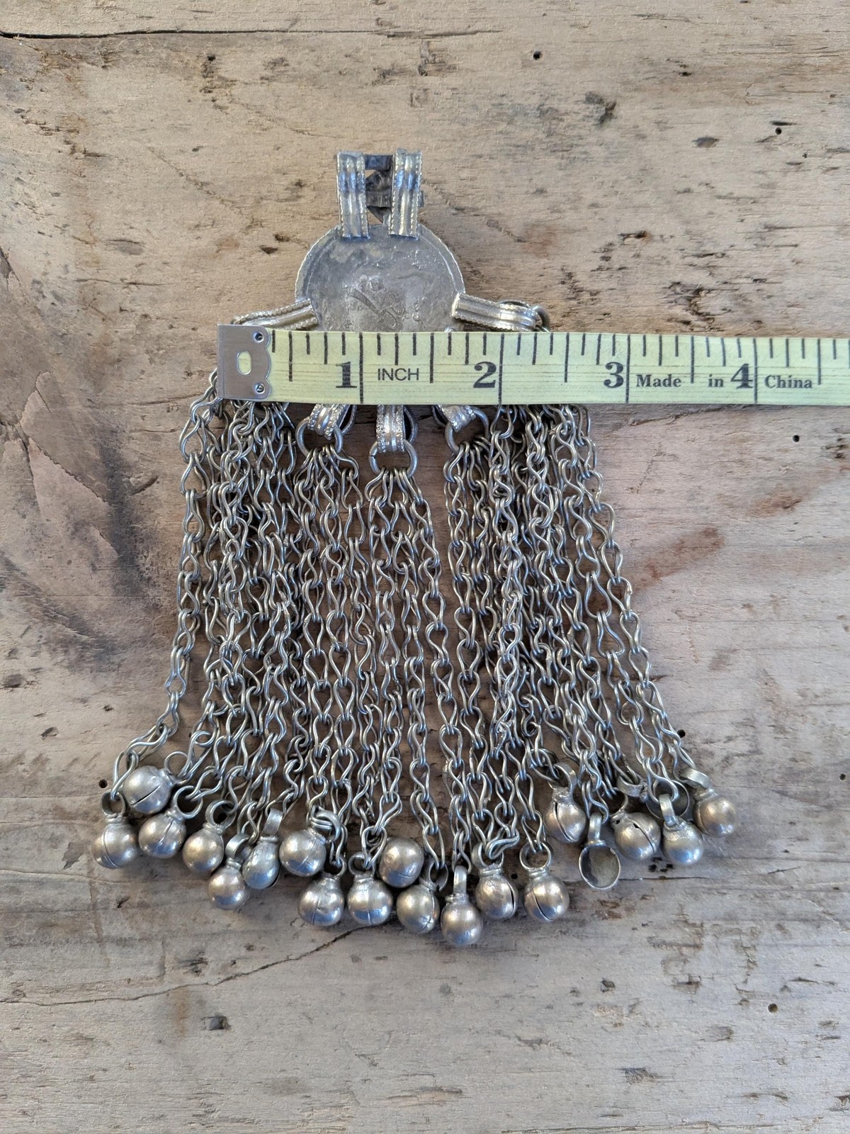 Vintage Waziri Tribal Pendant Jingling Dangles Unique (19314)