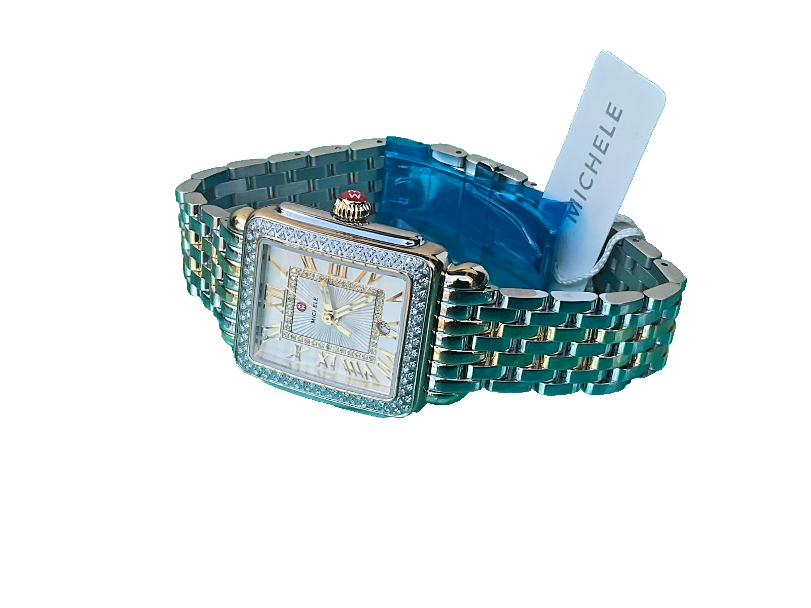 Michele Deco Madison Mid MWW06G000002 SS/YG Women’s Diamond Watch – $2895