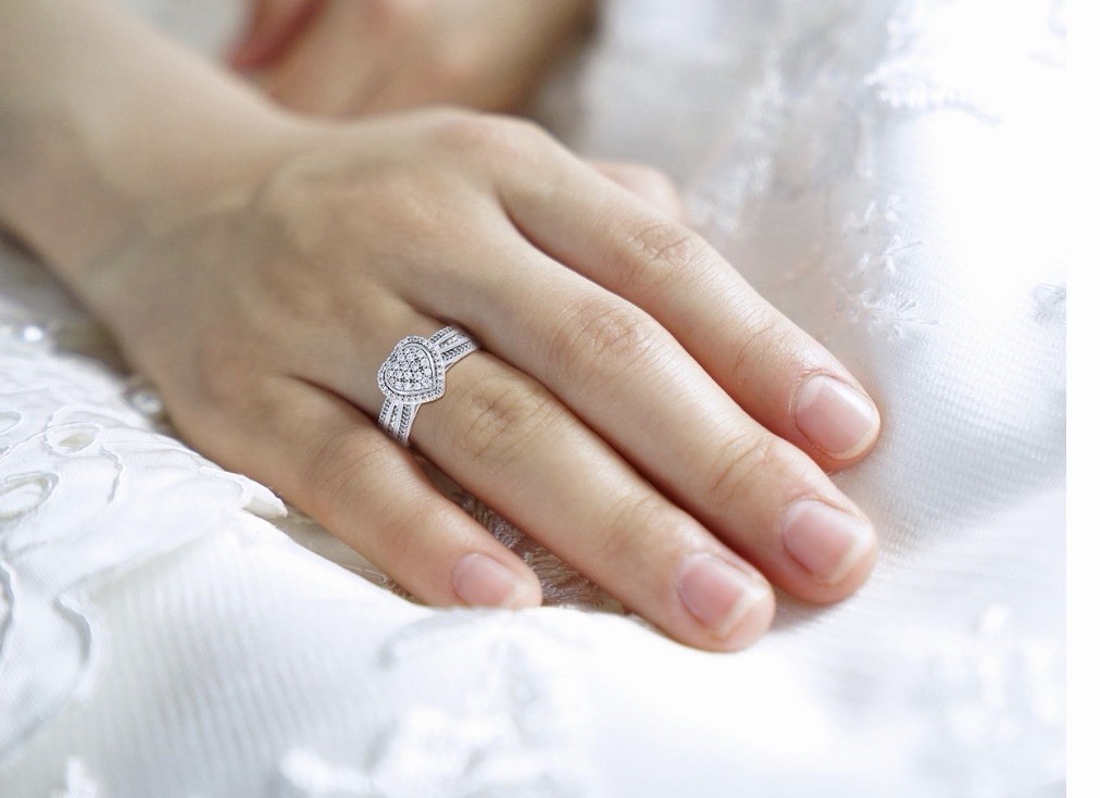 Diamond Heart Ring 1/2 ct. t.w. In Sterling Silver