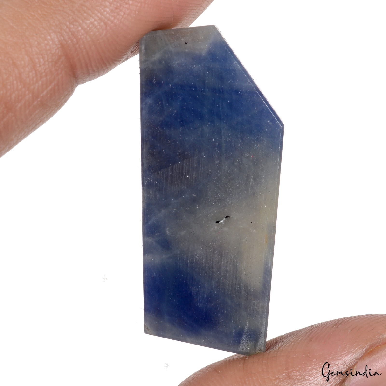 46.44 Cts GTL Certified Rare Untreated Blue Gray Sapphire Uncut Rough Loose Gem