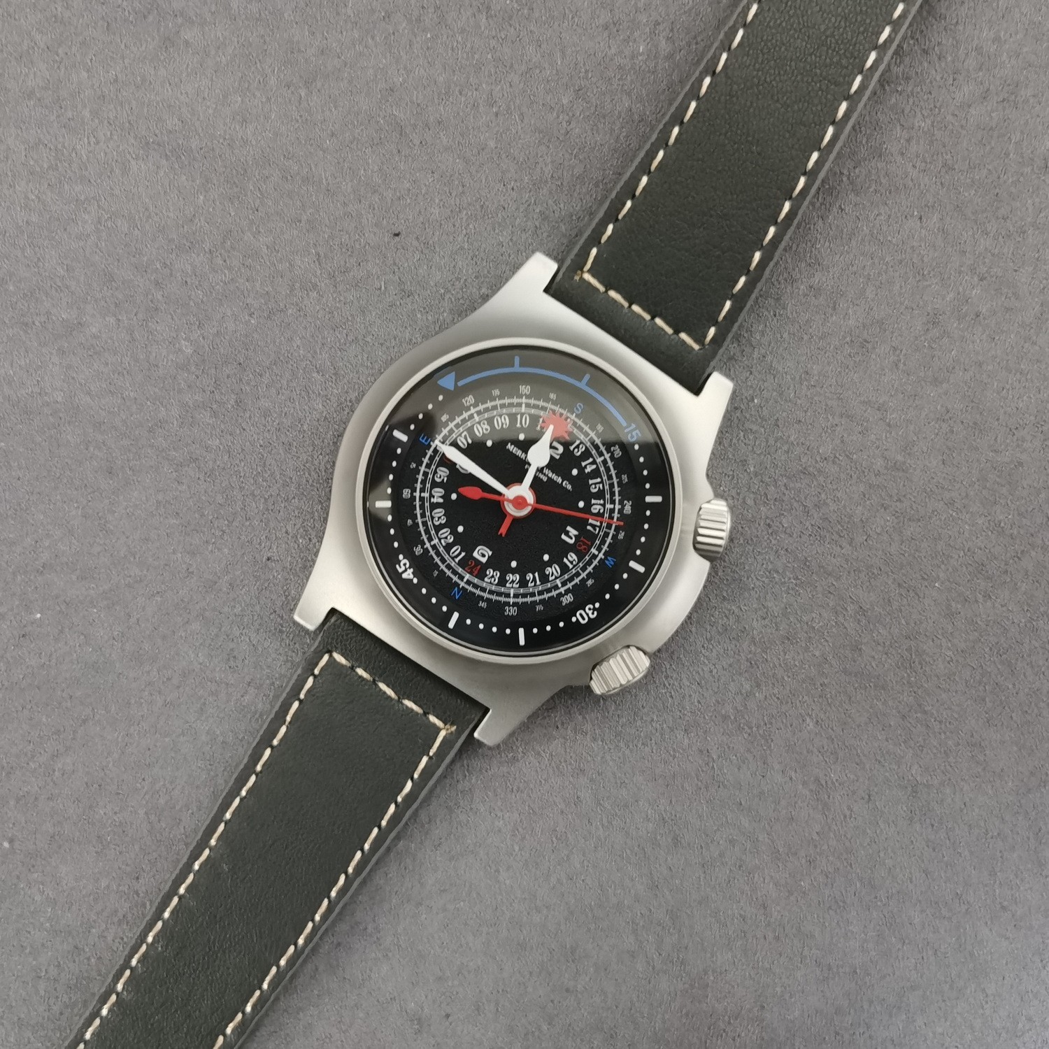 Merkur Men Automatic Watch 38MM Mechanical Wristwatch Waterproof Sapphire ST16