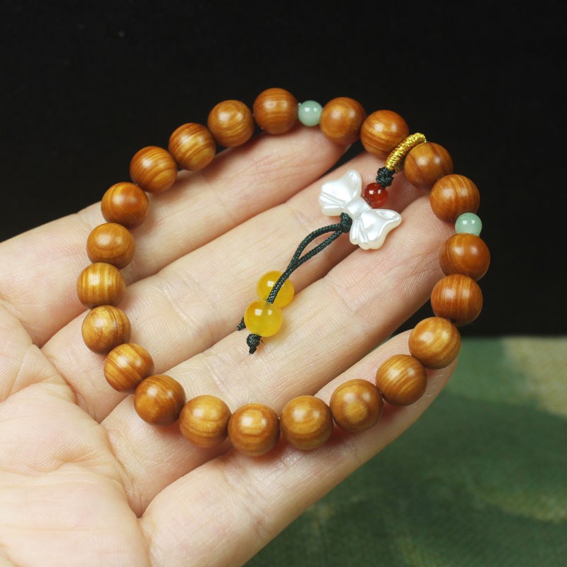 Cedar Wood Prayer Bead Bracelet Fashionable Women’s Prayer Bead Jewelry