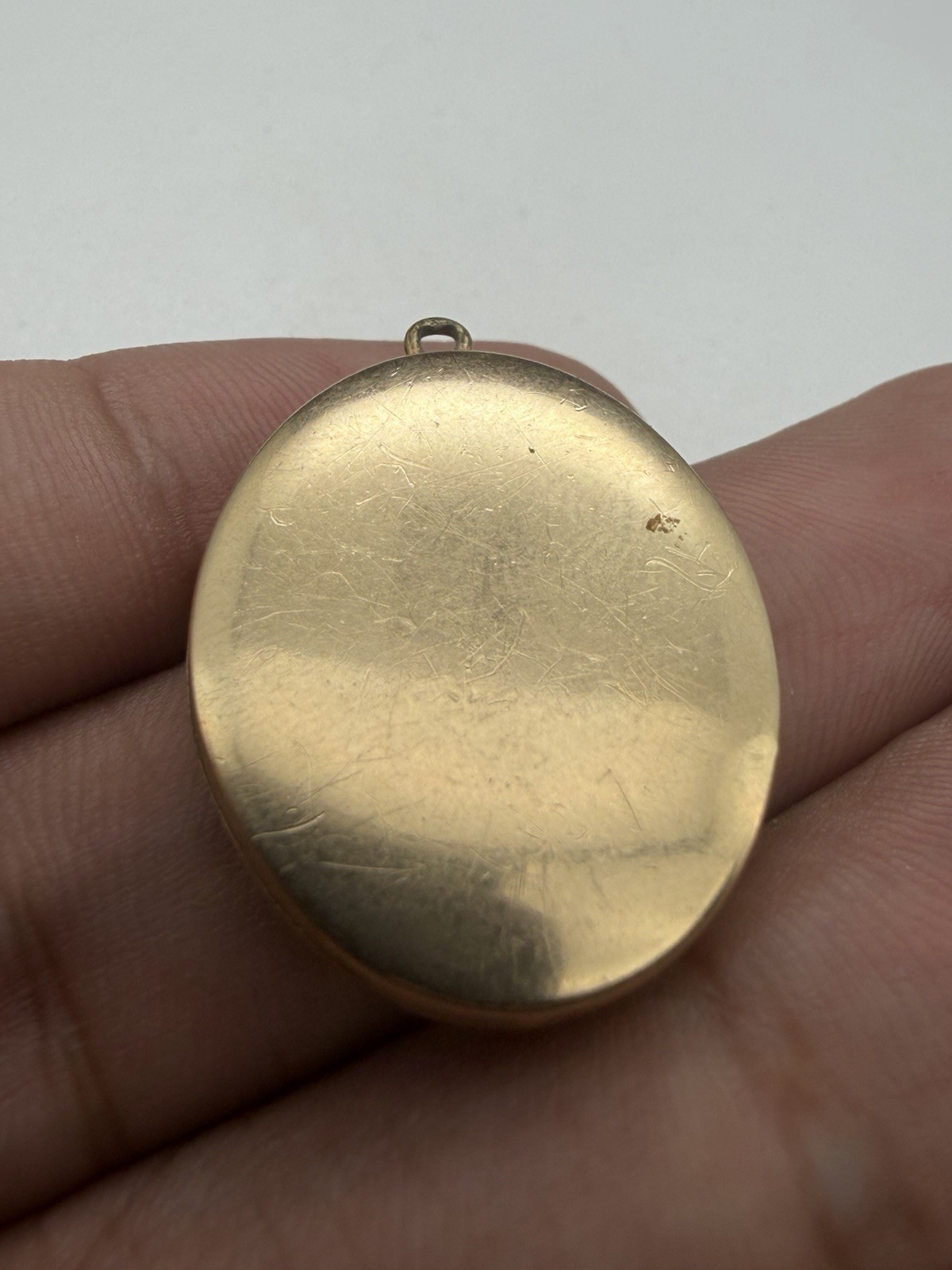 Vintage 1/20th 12k Gold Filled Bird With Nest Oval Locket Stamped MB