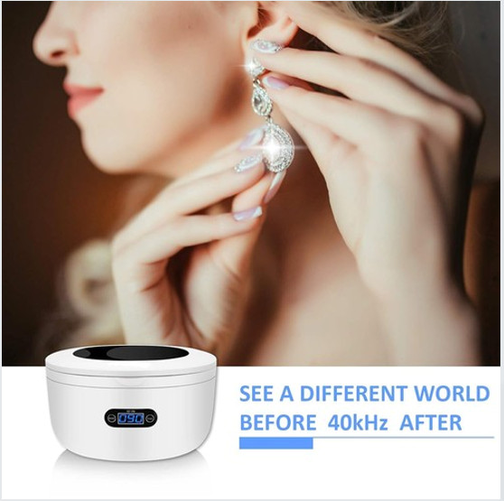 Ultrasonic Cleaner, Stainless Steel Tank & Digital Timer for Jewelry, Eyewear