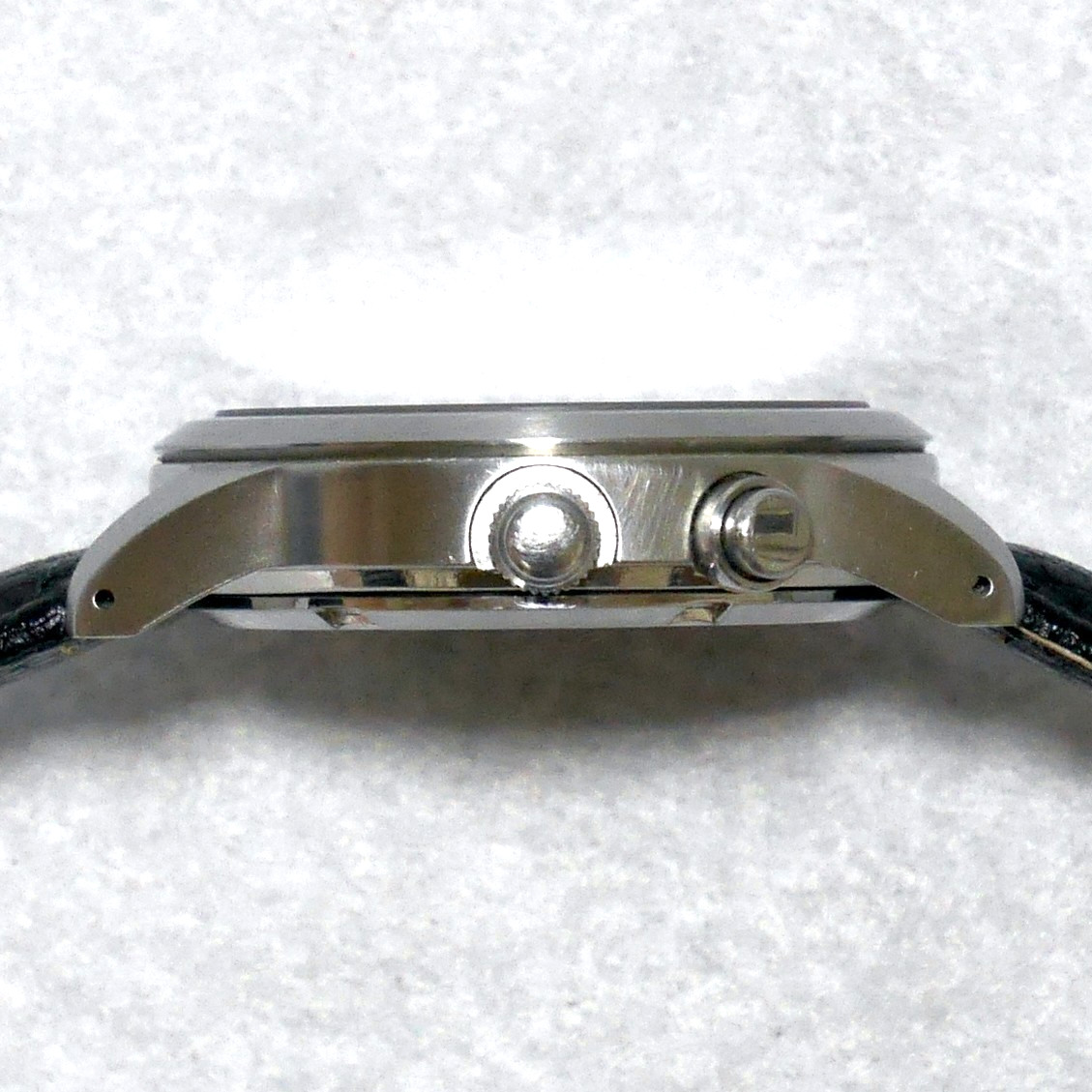 SEIKO SUS Military Watch 7T27 1995 White Pilot Chronograph Date indicator Japan