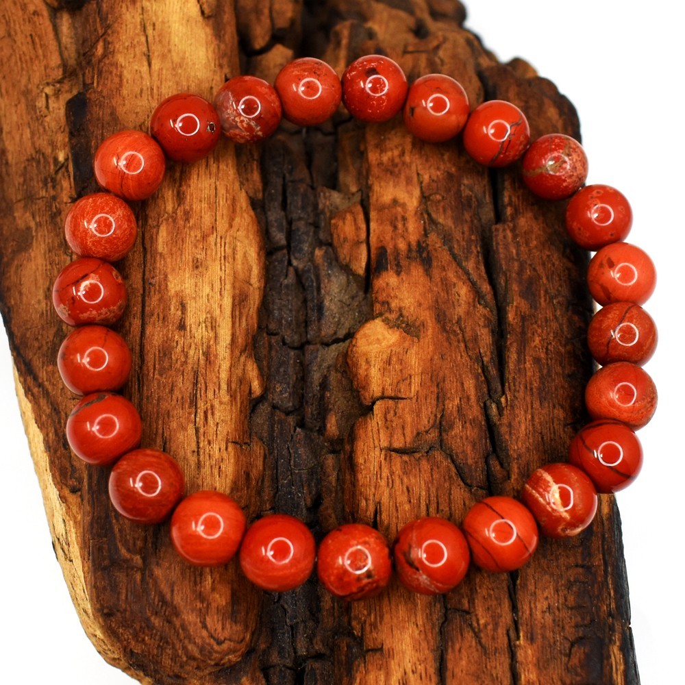 Red Jasper Elegant 100.00 Cts Top Grade Stretchable Bracelet Beaded VK 42 AZ1