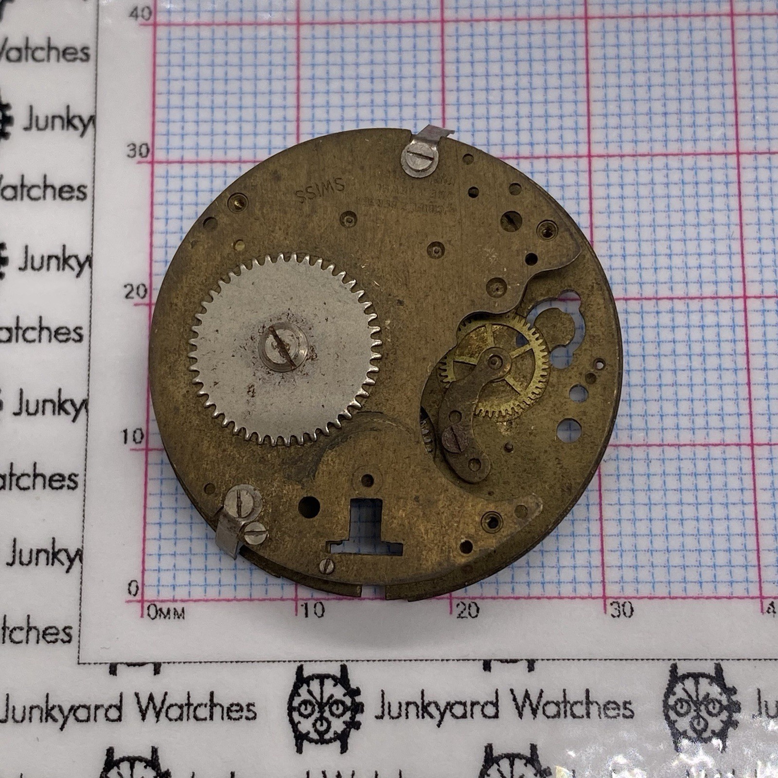 Vintage Brac 51 Movement Repairs Parts Spares Watchmaker One Jewel Swiss