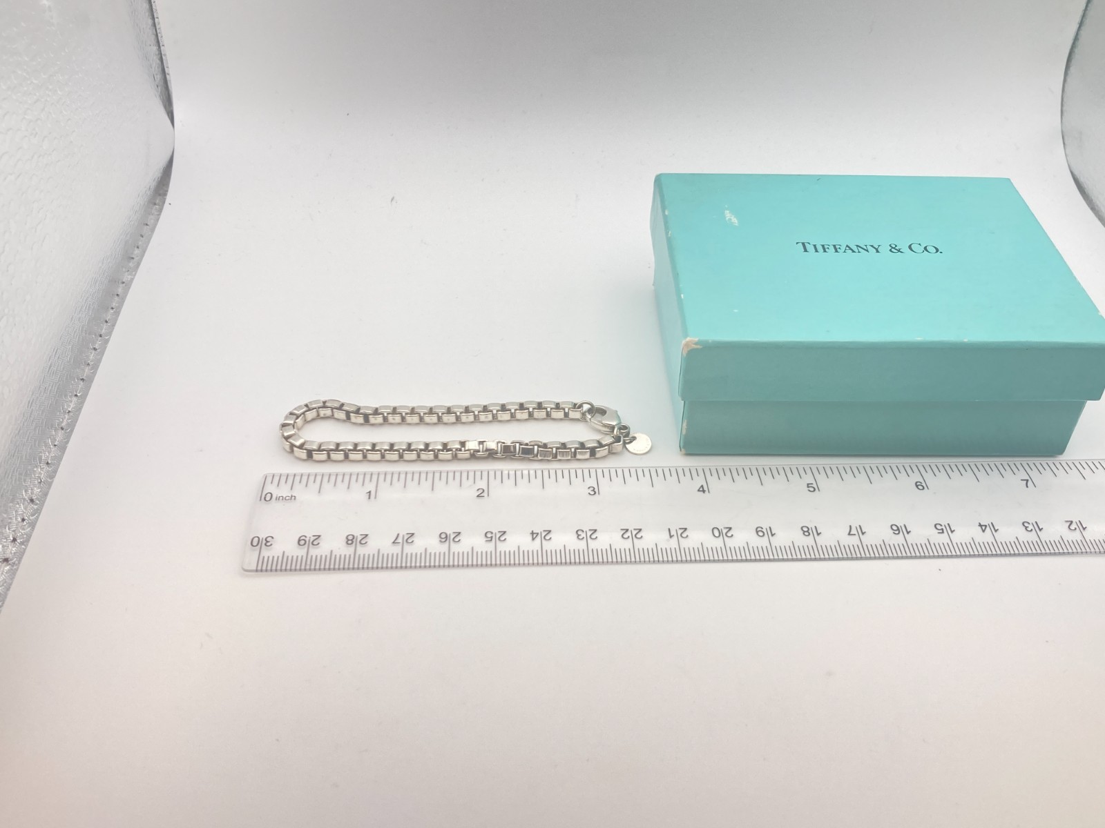 Tiffany & Co. Venetian Link Chain Bracelet 925 Silver 6 3/4″ 15.5g