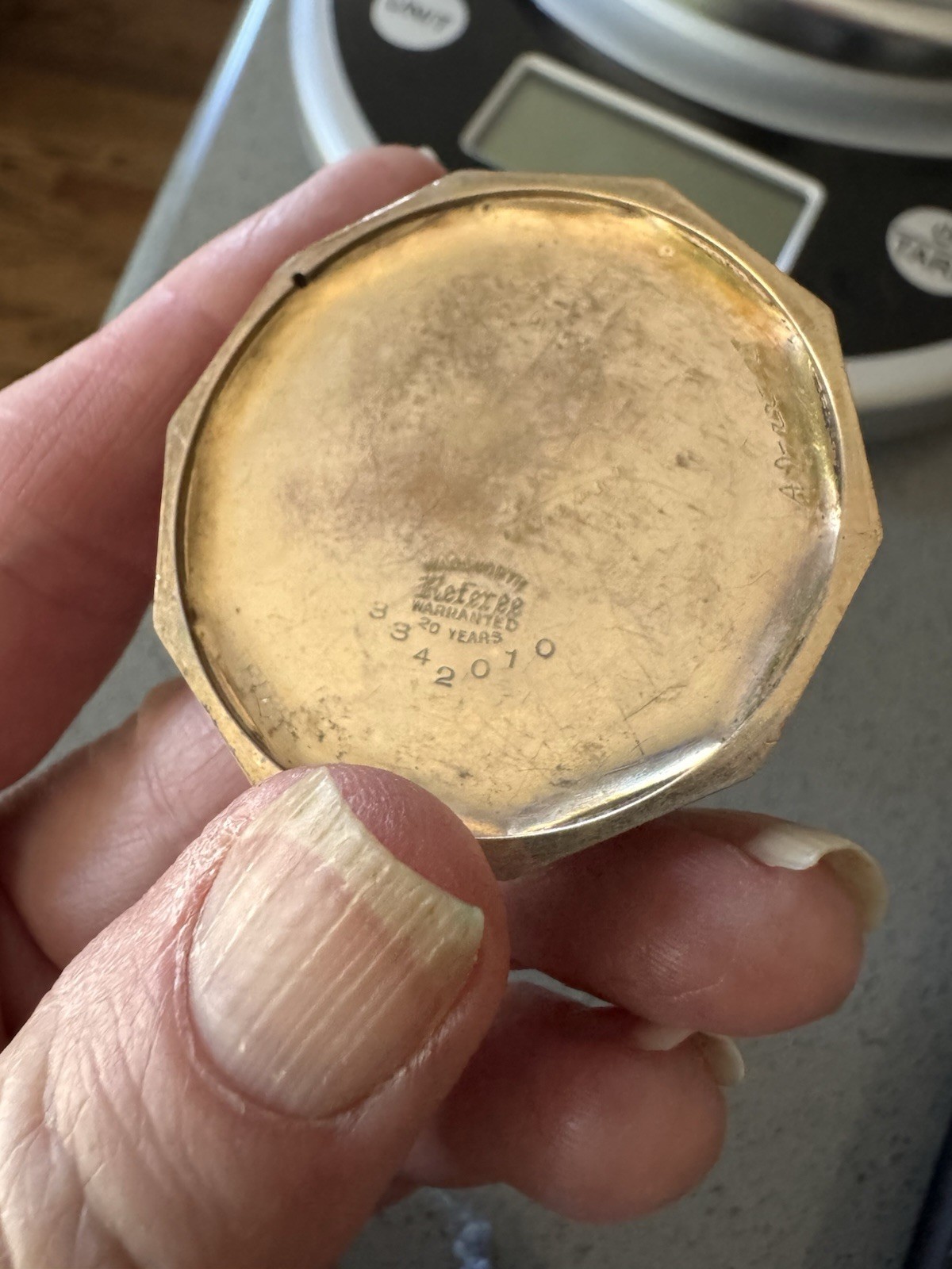 Illinois Yellow Gold Filled Open Face Pocket Watch Roman 17J Manual Box