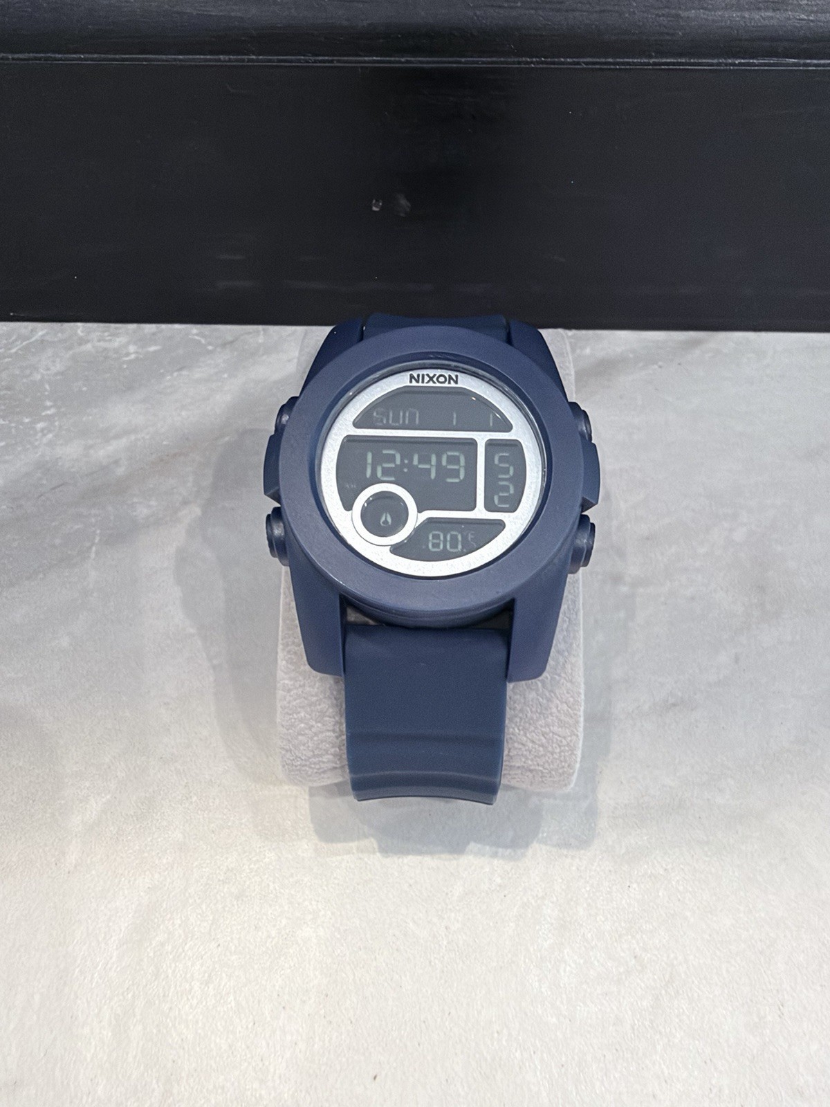 Nixon The Unit 40 Digital Blue Silicone Men’s Watch – NEW BATTERY – RUNNING