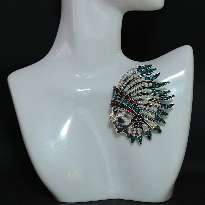 Fashiona Retro Rhinestone Brooch Corsage Brooch Women Men Jewelry Gift