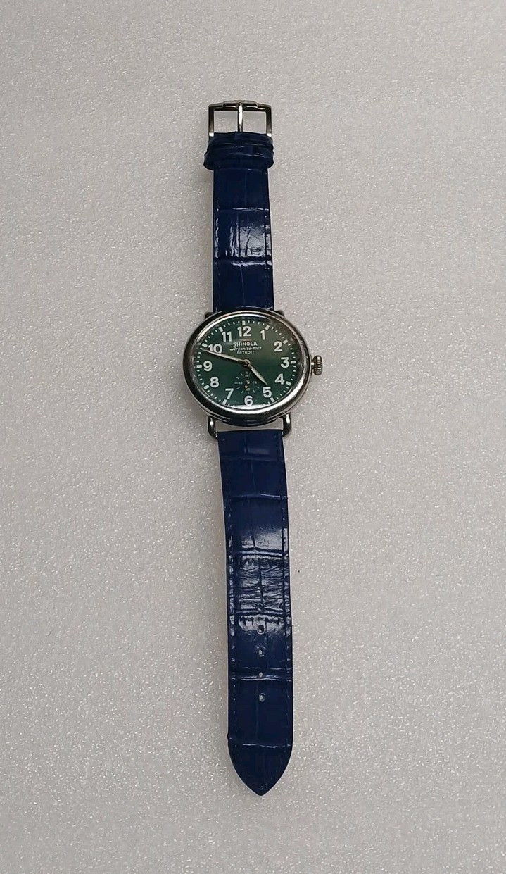 Shinola Argonite- 1069 Detroit Runwell 41mm Green Quartz Watch
