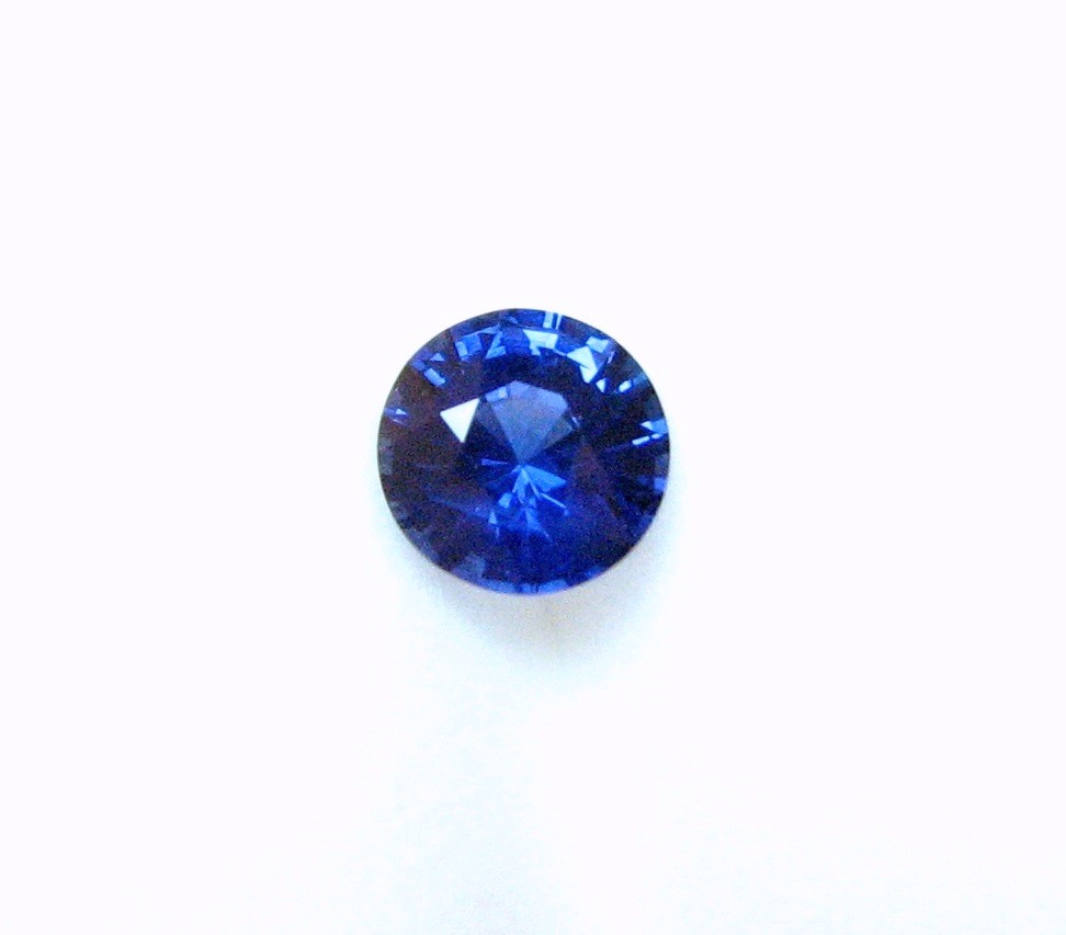Authentic Natural Fine Gem Round Blue Sapphire 5.6×3.6 MM, 0.82 Carat- RARE