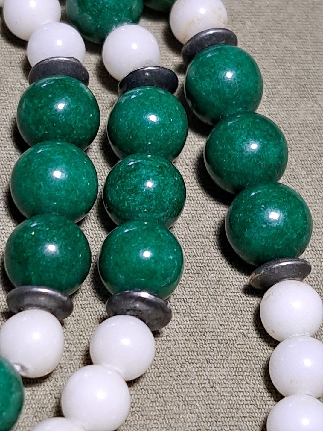 Vintage Mid 20th Century Gemstone 32″ Necklace
