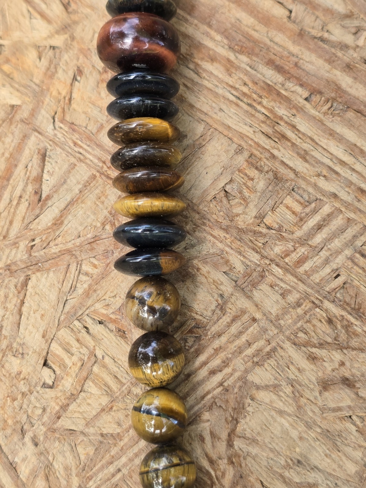Jay King DTR Tiger Eye Gemstone Necklace Graduated….copper Clasp