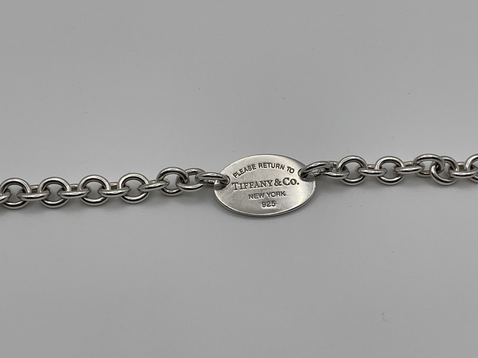 Sterling Silver “Return to Tiffany” Oval Tiffany & Co. 6.5 Inch Bracelet