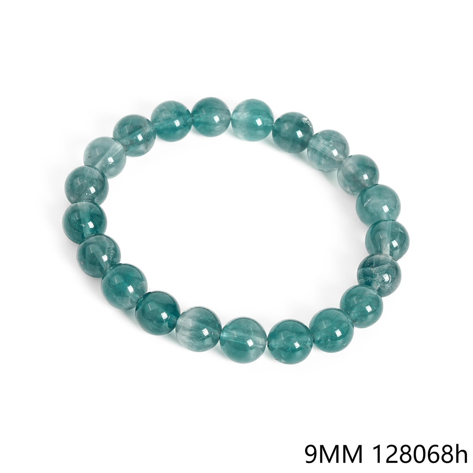 Rare Blue Fluorite Bracelet Grade AA Round Smooth Beads 6mm 8mm 9mm 10mm