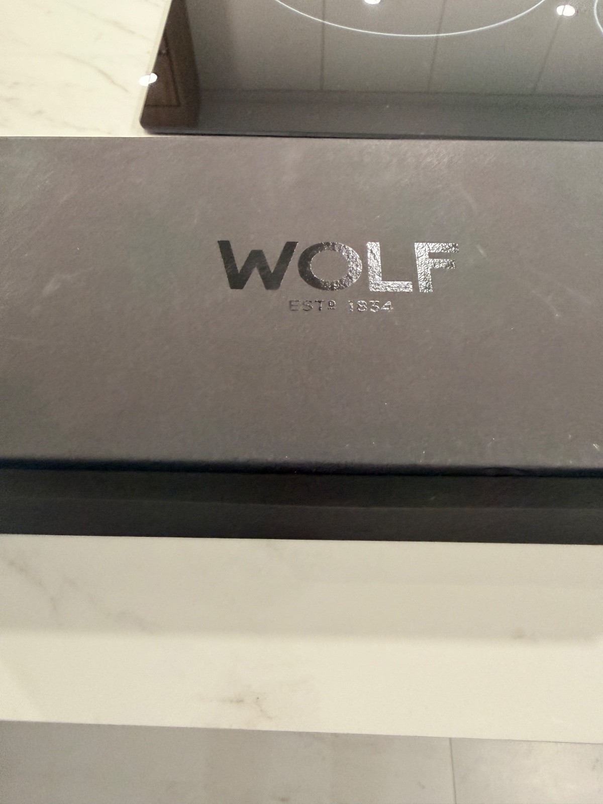 WOLF Analog/Shift Flatiron Maple and Walnut Wood & Cork Five-Piece Watch Box