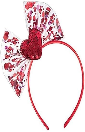 Amscan 3901465 Valentine’s Day Bow Shaker Headband Costume Accessory 1 ct