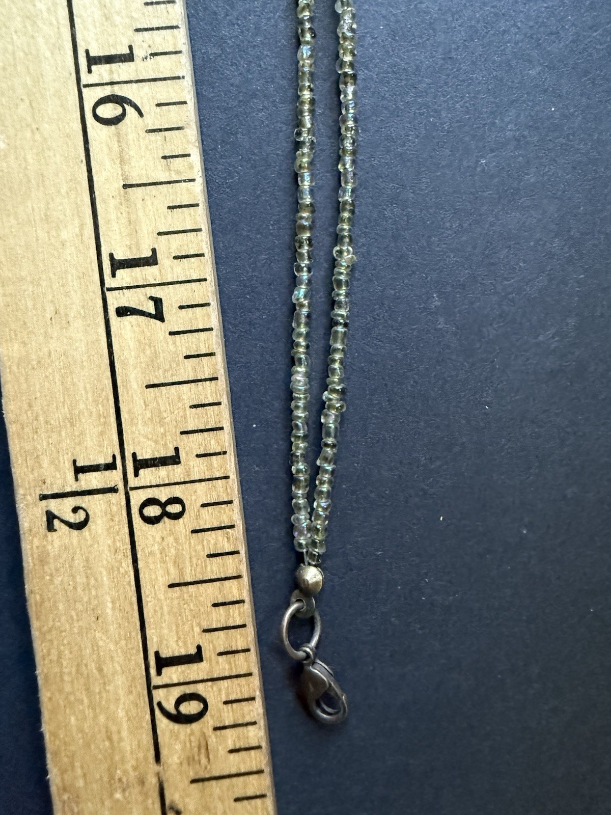 Art Glass Rectangle Wire Wrap Necklace Green Beaded Statement Choker Festival