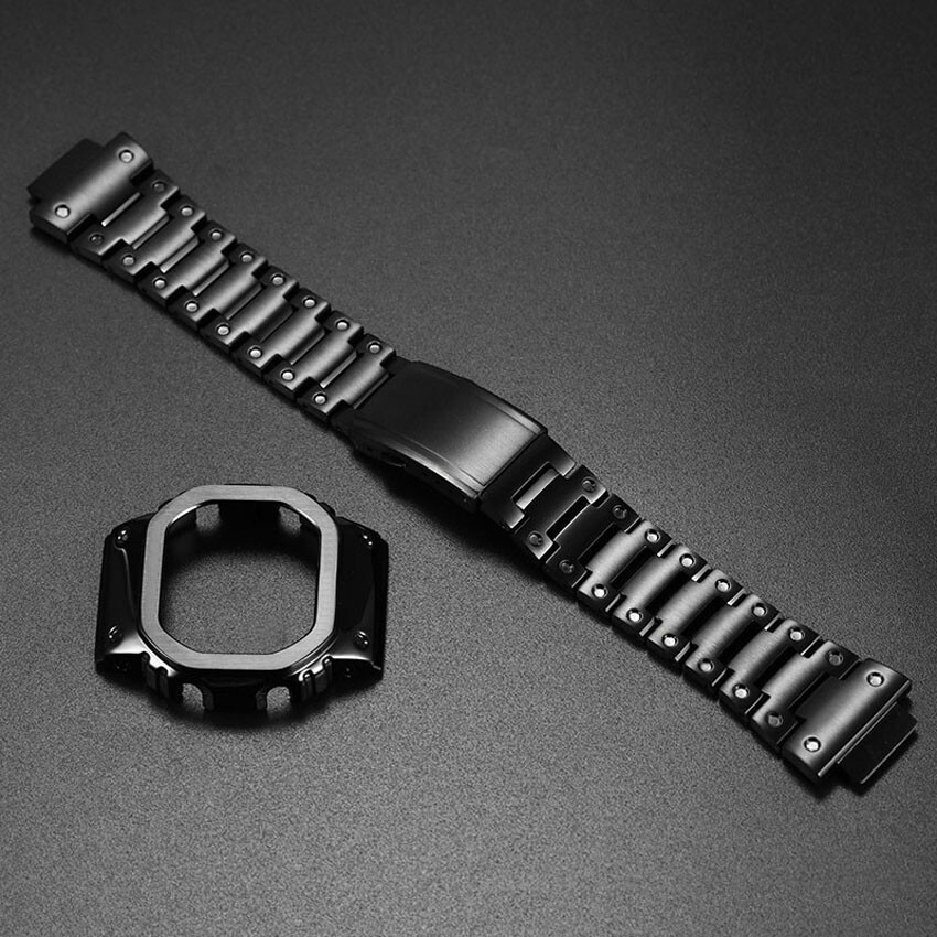 For Casio G-SHOCK DW5600 GWM5610 Bezel Metal Kit Watch Bnad Strap Case Cover
