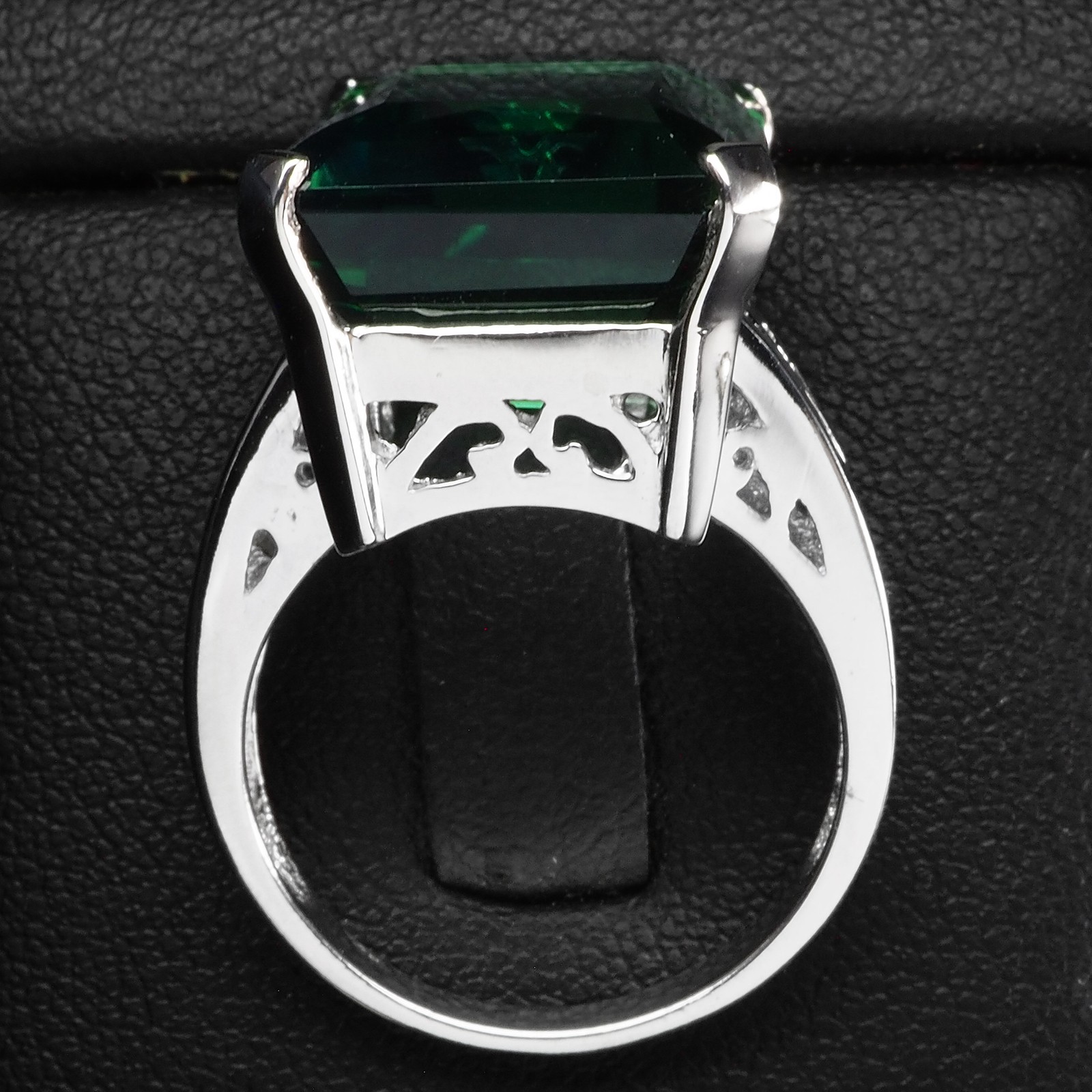 Estate Bi Color Blue Green Tourmaline 18.10Ct 925 Sterling Silver Handmade Rings