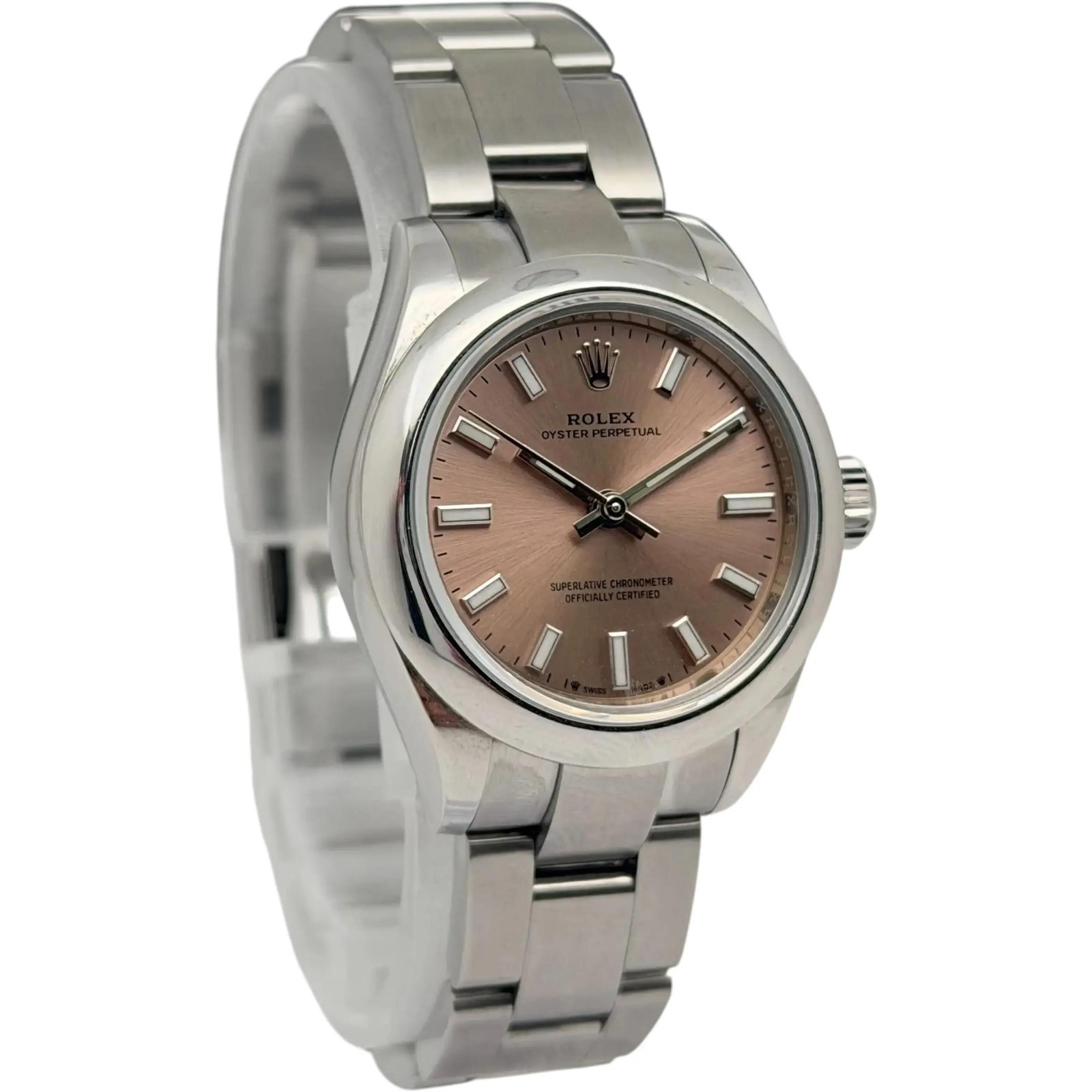 Rolex Oyster Perpetual 28mm Steel Pink Dial Automatic Lady’s Watch 276200