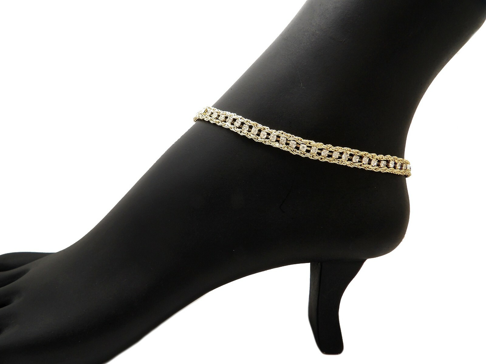 Women Girls Designed Tennis Chain 6mm 10″,11″,12″ Anklet Ankle Bracelet RAK114G