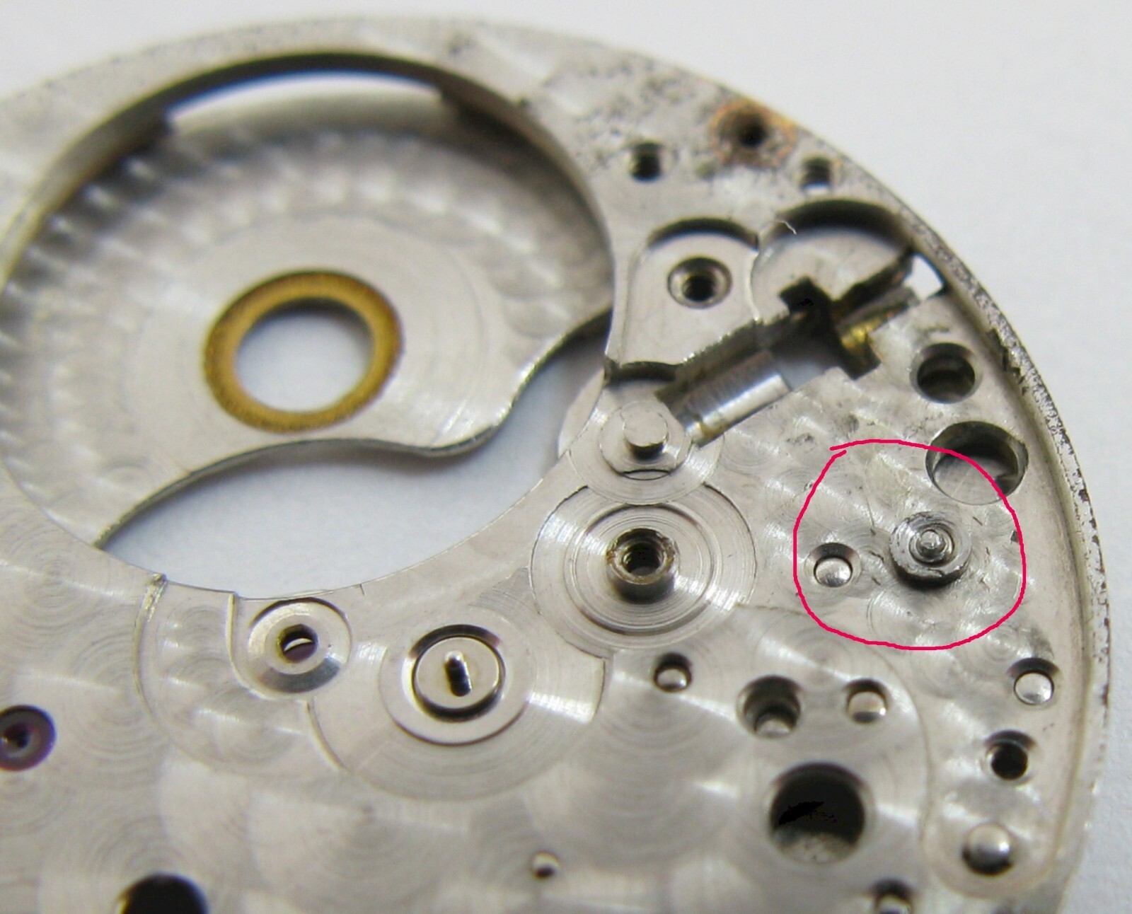 Audemars Piguet 2003 Vacheron C. 1003 part: main plate + bridges * broken screw
