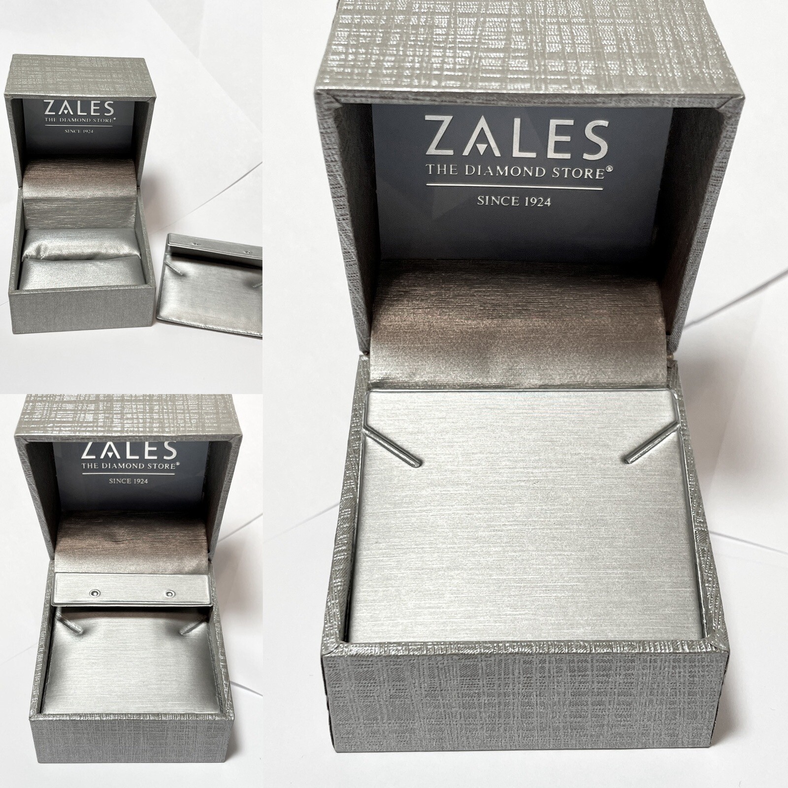 NEW~ZALES Jewelers EMPTY Clamshell Necklace/Earrings/Ring Presentation Box (1)