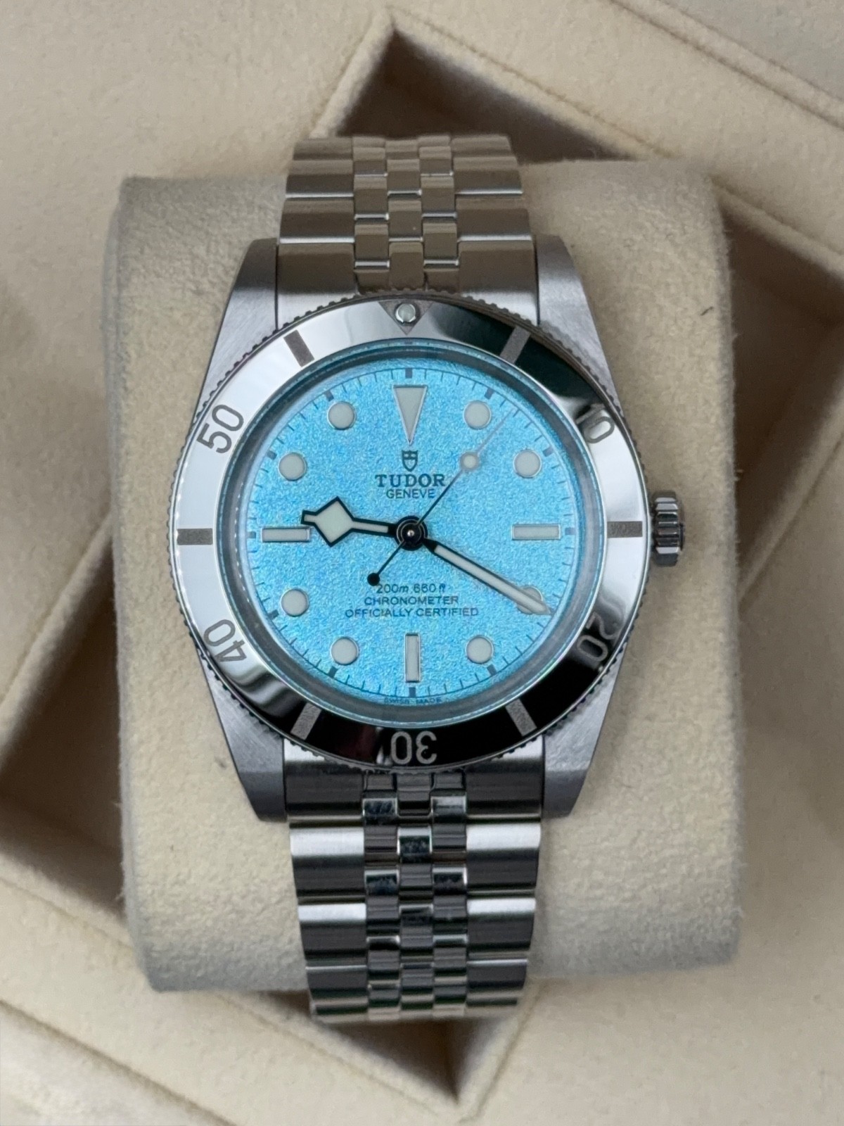 2025 Tudor Black Bay 54 “Lagoon Blue” M79000-0001 Jubilee Bracelet Complete Set