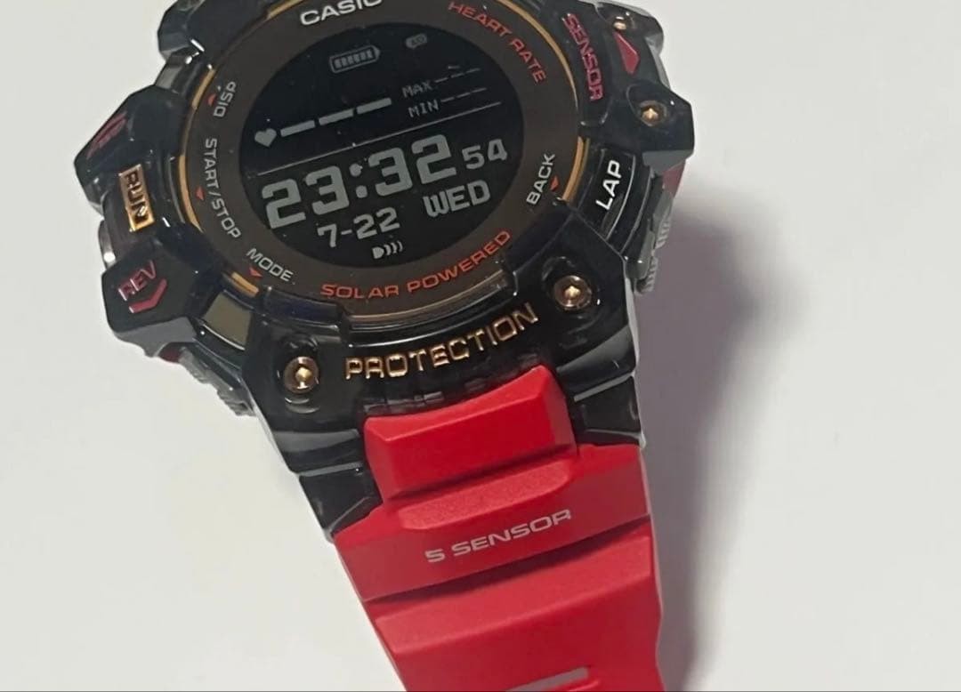 G-SHOCK G-SQUAD GBD-H1000-4A1JR GPS Heart Rate Red Used G804