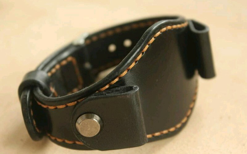 Handmade18 19 20 22 23 24 mm WATCH STRAP Watch BAND black watch band /1 keychain