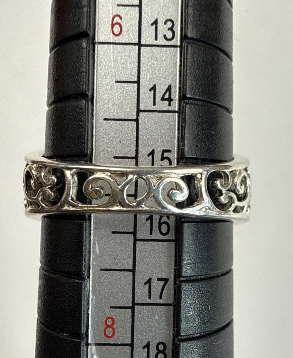LA GEM & JEWELRY 925 Sterling Silver Double Heart Rose Gold PL Ring Sz 7 – 2.56g