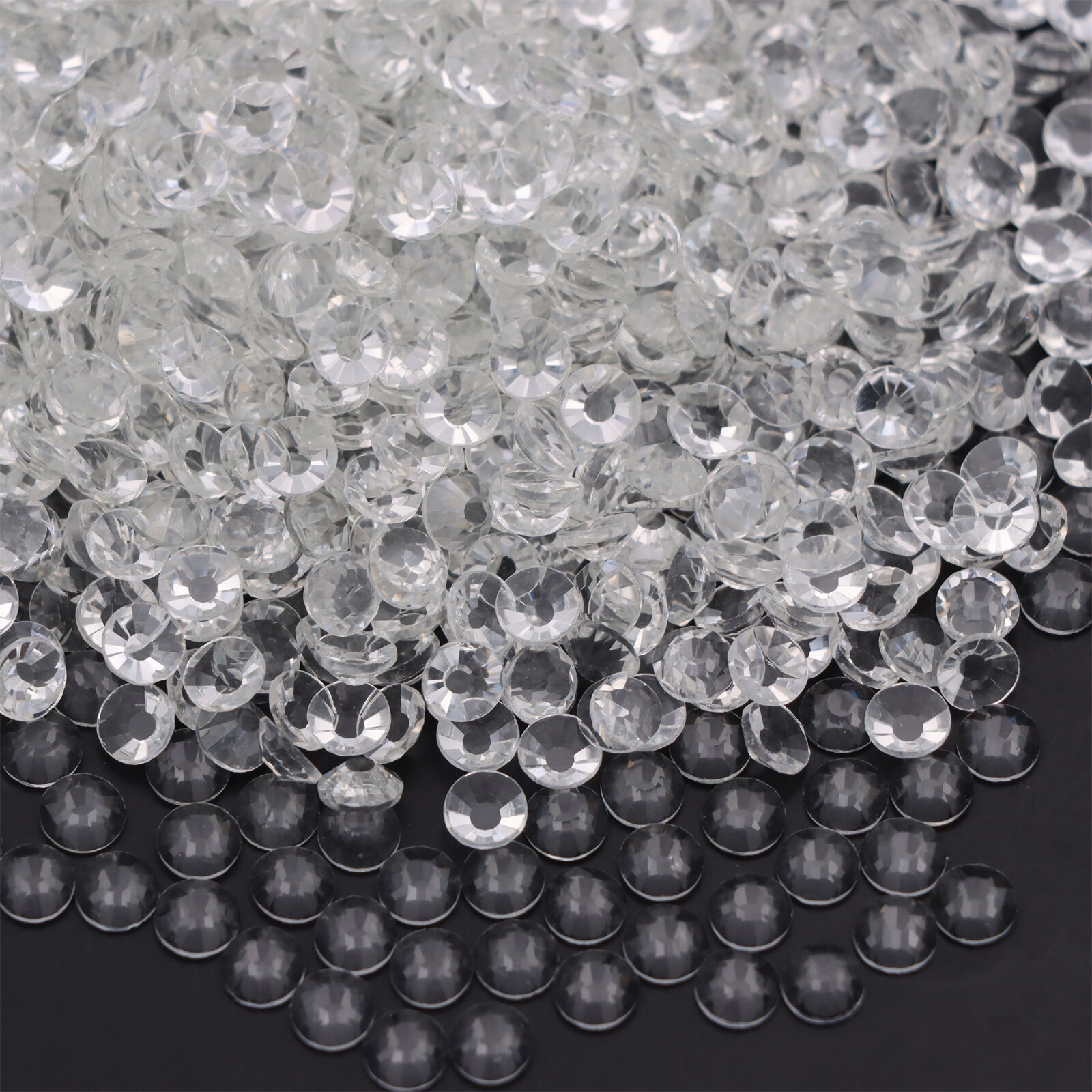 White Clear Crystal AB FlatBack Rhinestones Glass Stone Beads for Jewelry Making