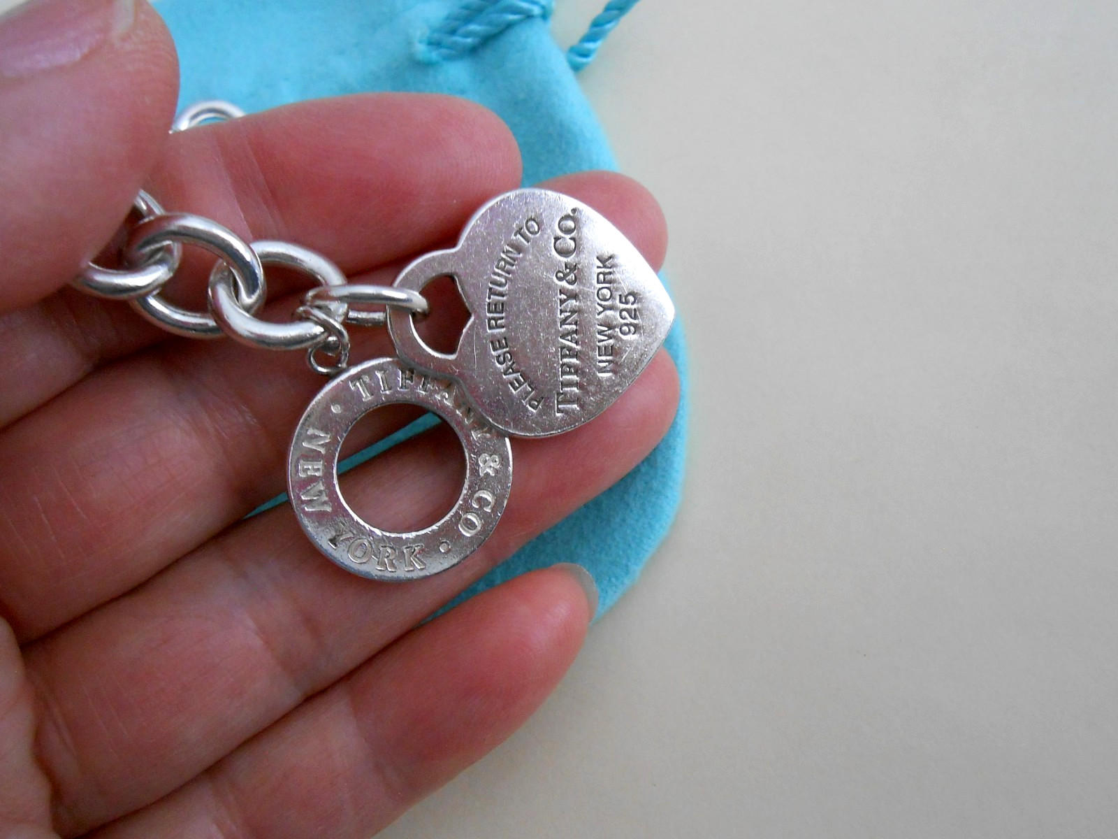 Tiffany Co Return To Tiffany Heart Tag Toggle Bracelet, Tiffany Bracelet 8.25″