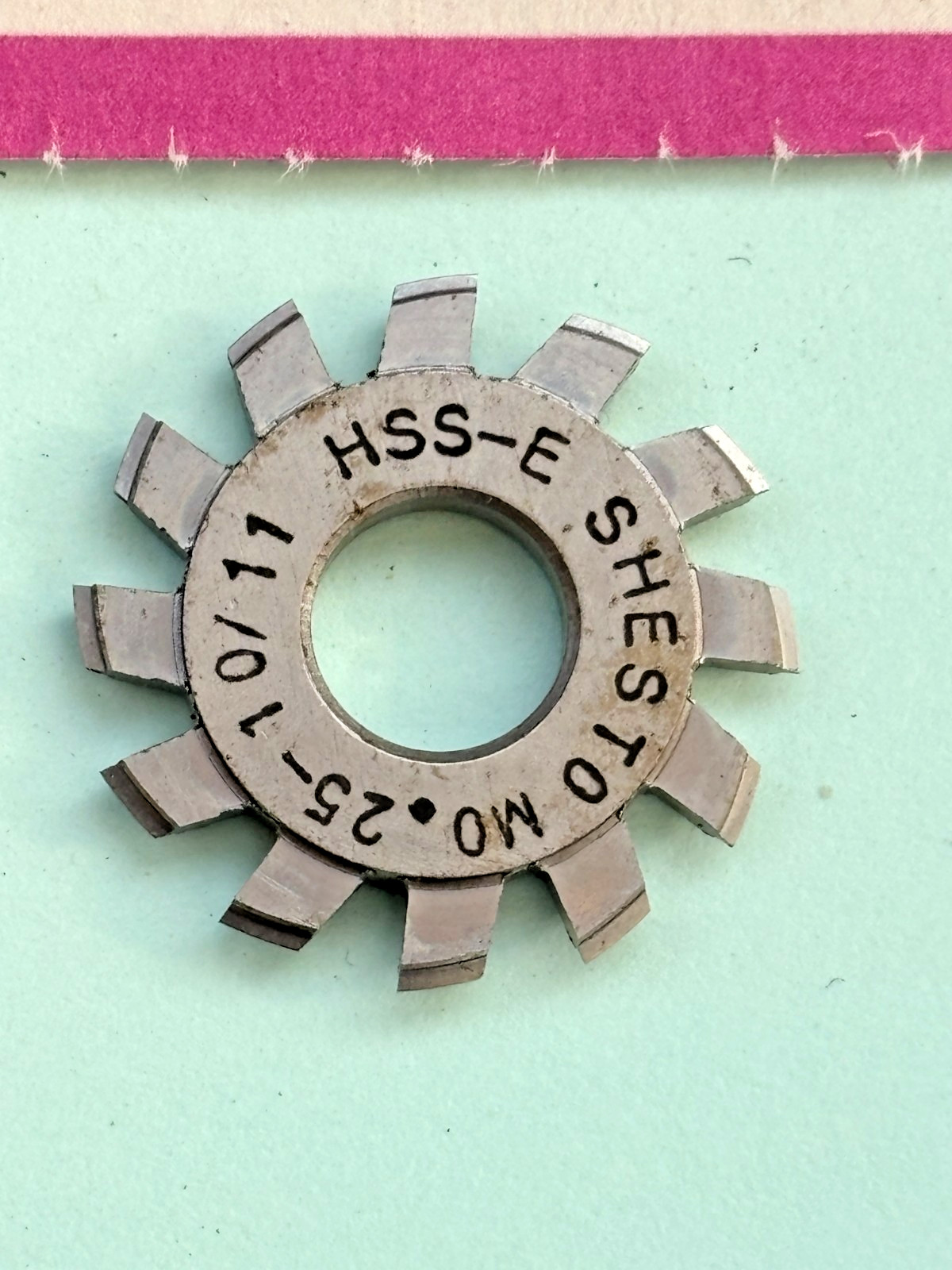 watchmakers lathe gear wheel pinion cutter MO.25-10/11 by SHESTO clock cutter