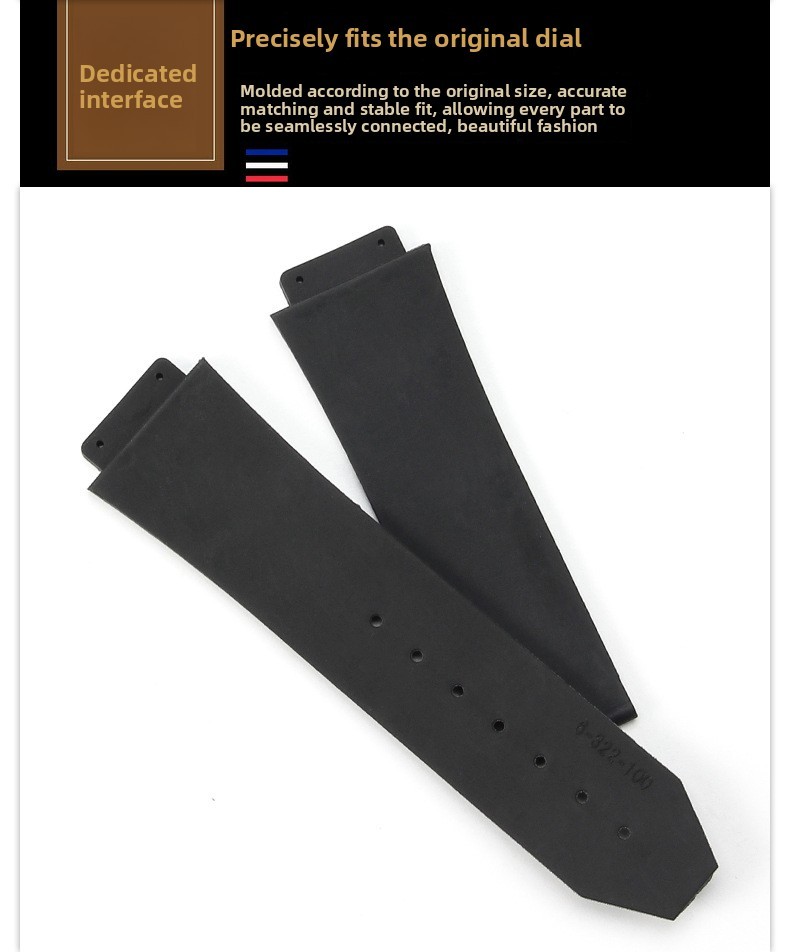 Quality Silicone Rubber Watch Band Strap 24 * 17 26 * 19mm for Hublot Big Bang