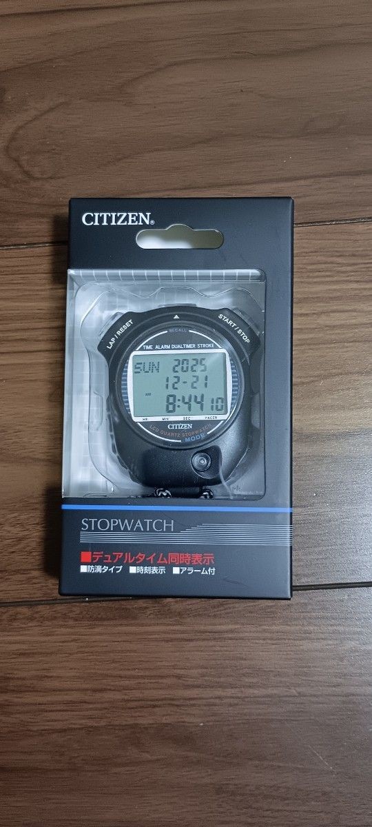 CITIZEN Stopwatch Dual Time Waterproof Time with Alarm