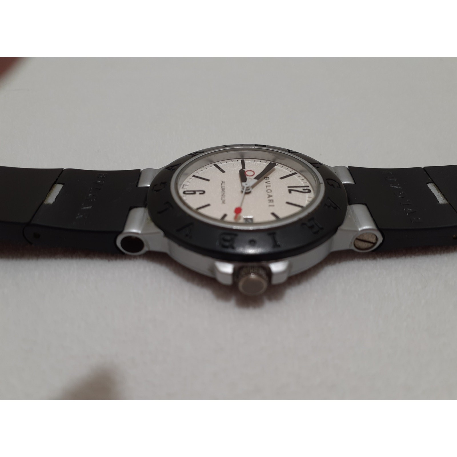 BVLGARI Aluminum Men’s Wristwatch Model AL38A Swiss Made