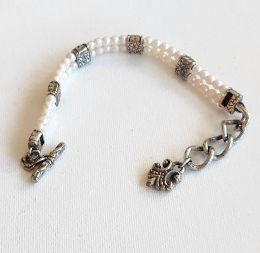 Brighton Lady Jane Pearl Toggle Beaded Bracelet