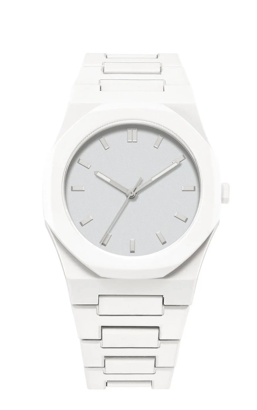 Fashion Unisex Quartz Watch Silicone Wristband Minimalist Design Sports