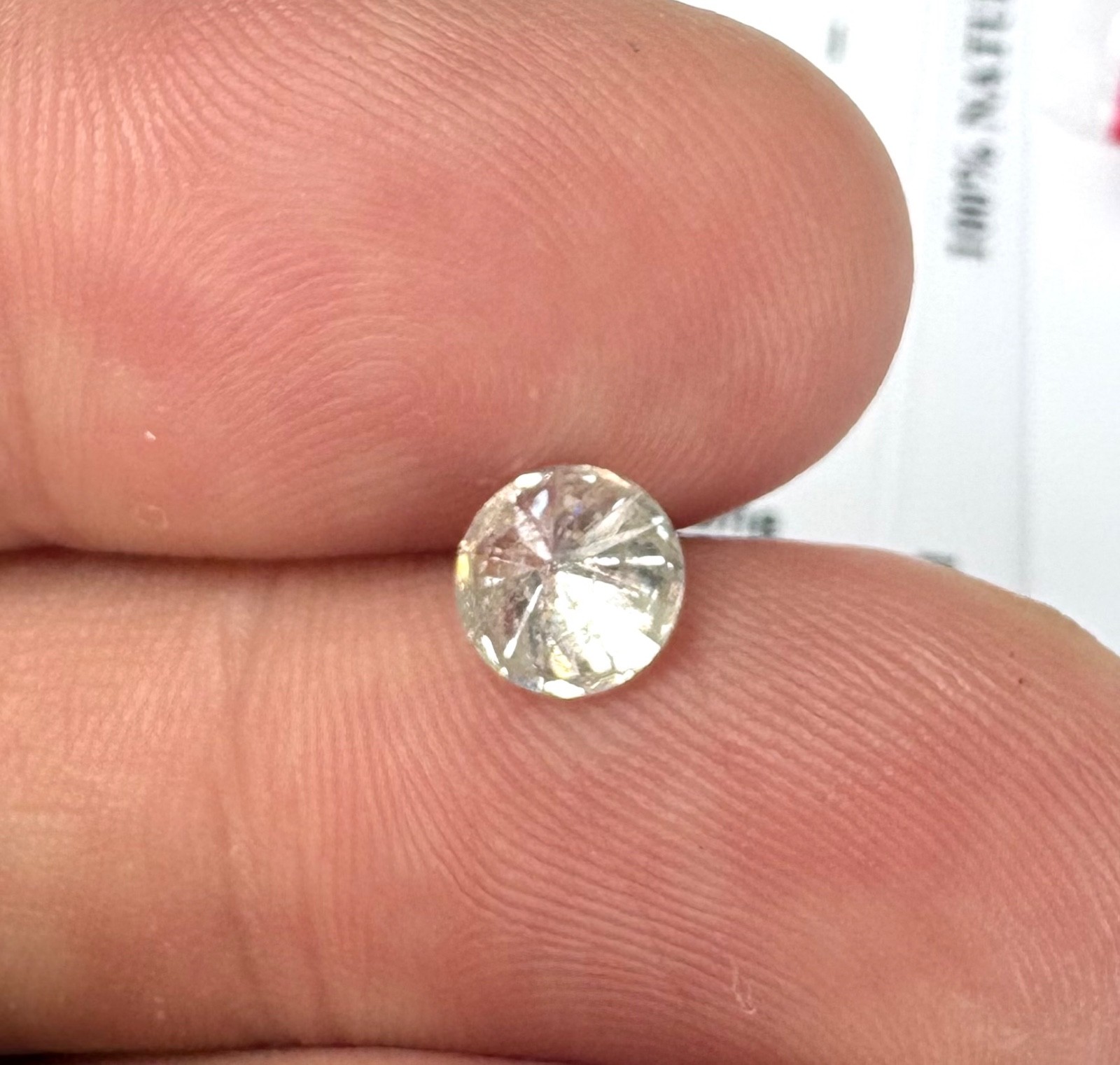 $3761 1.08ctw I SI2 Round Brilliant Cut Natural Enhanced Loose Diamond 6.36mm