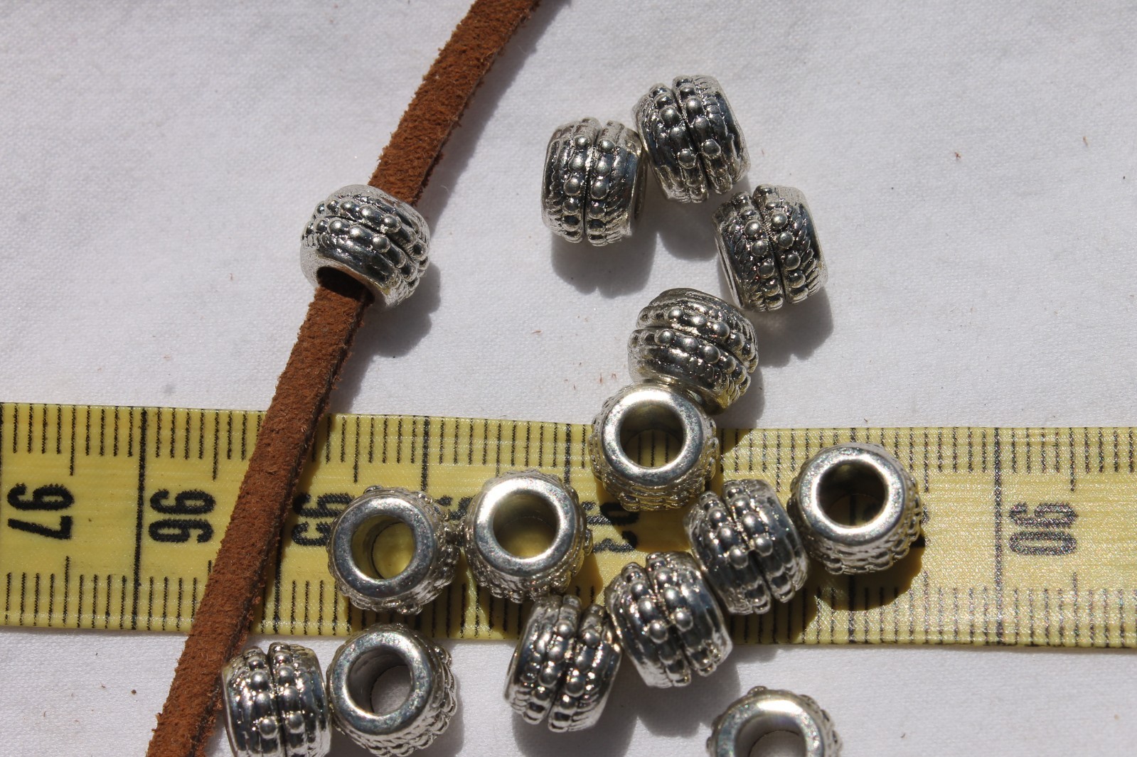 9.5mm European Large Hole Beads Crafts Jewelry Making/15 beads