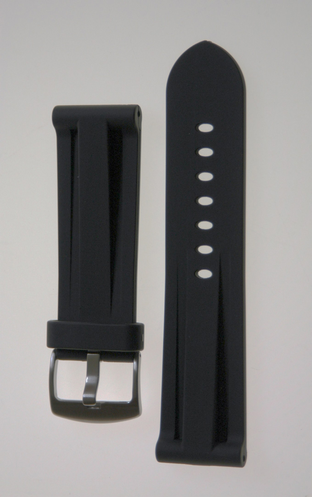 Rubber Dive Strap Black made to fit Panerai® Watches 20mm, 22mm, 24mm, 26mm