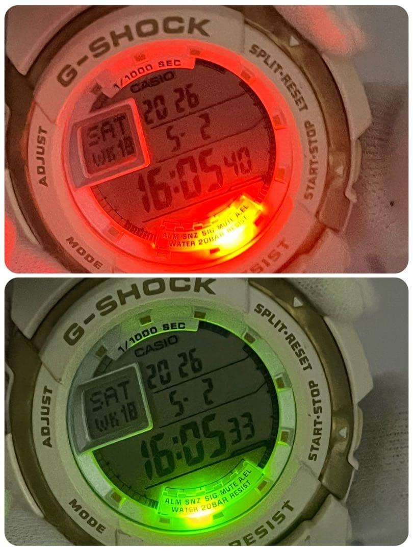 G-SHOCK Lovers Collection Model White/Gold Battery replaced Good condition