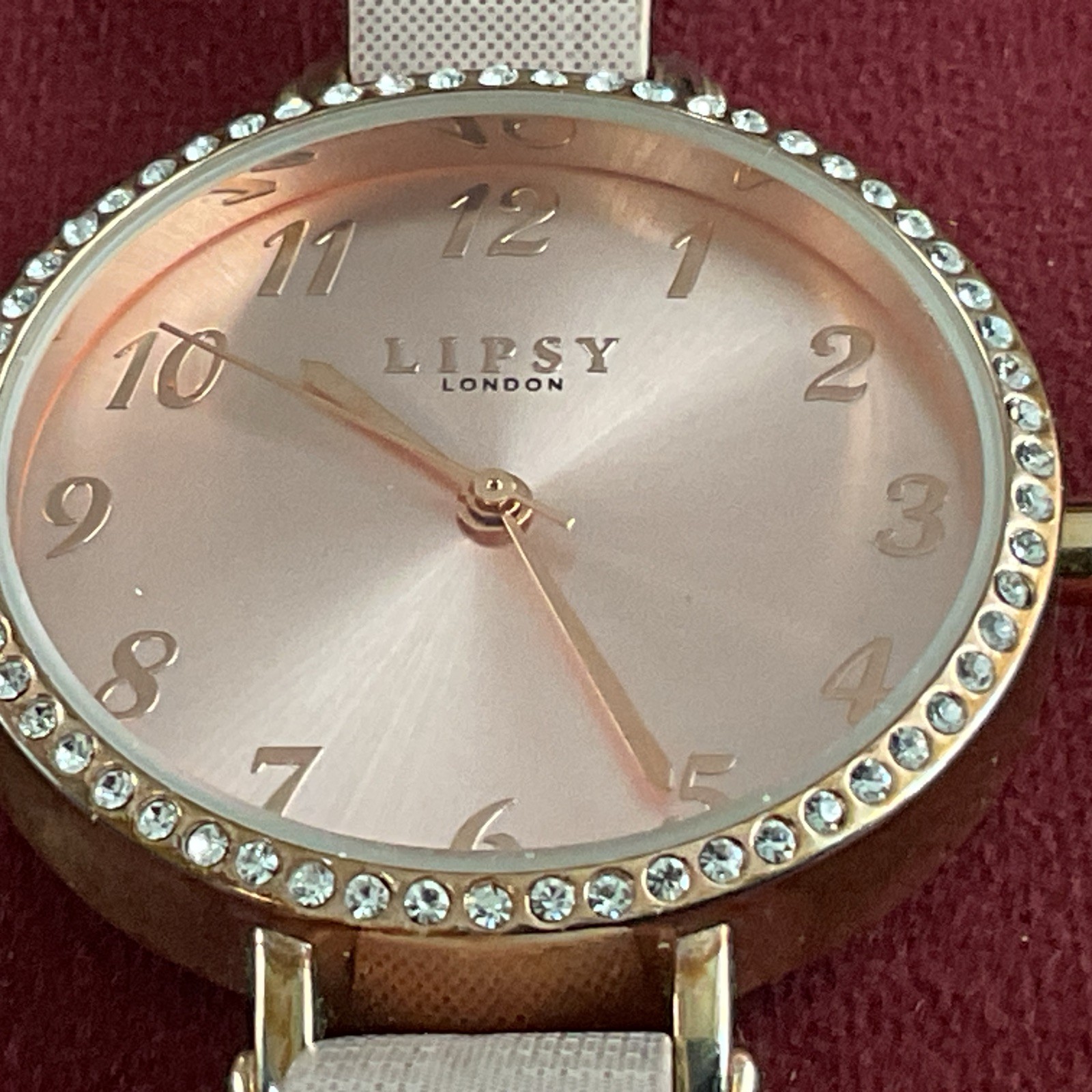 Lipsy Diamante Watch with a new battery fitted